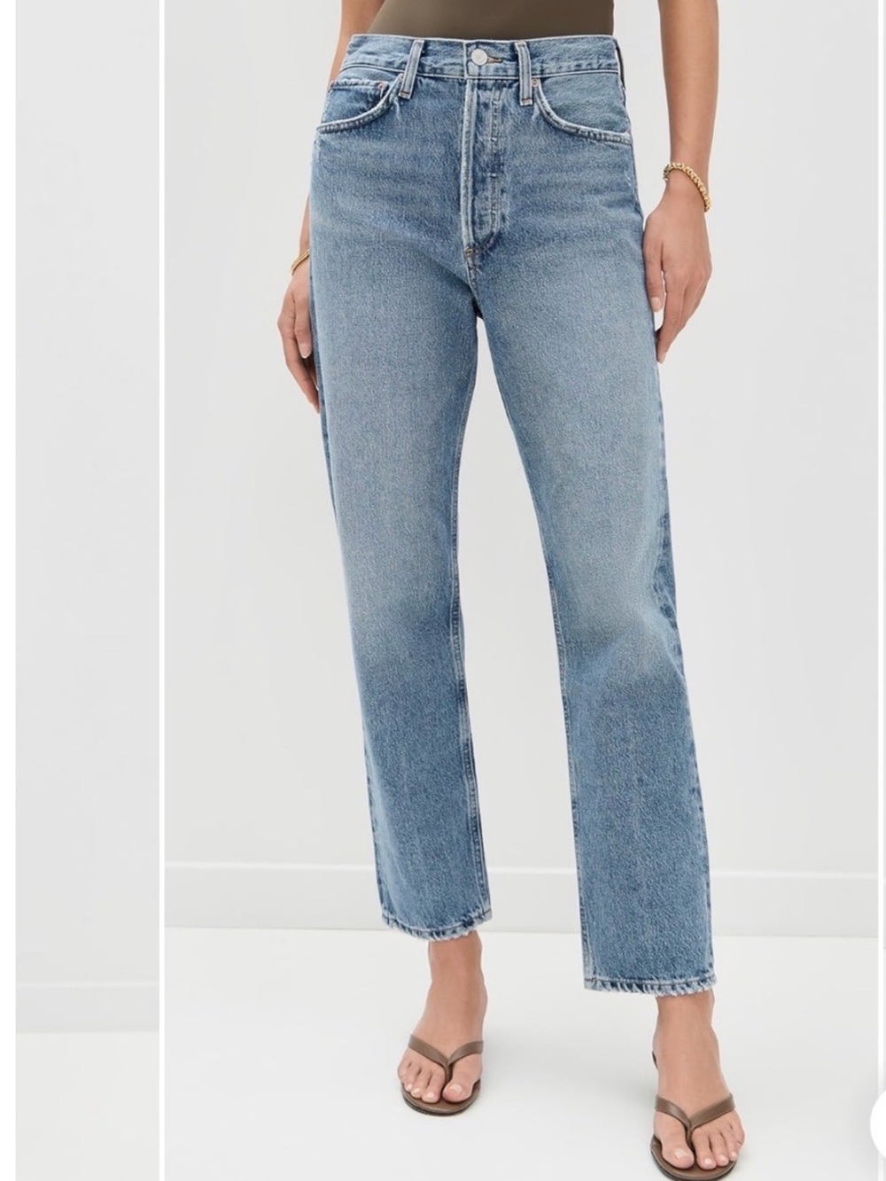 Agolde Kye Straight Leg Crop Jeans Size 24 - Picture 1 of 7